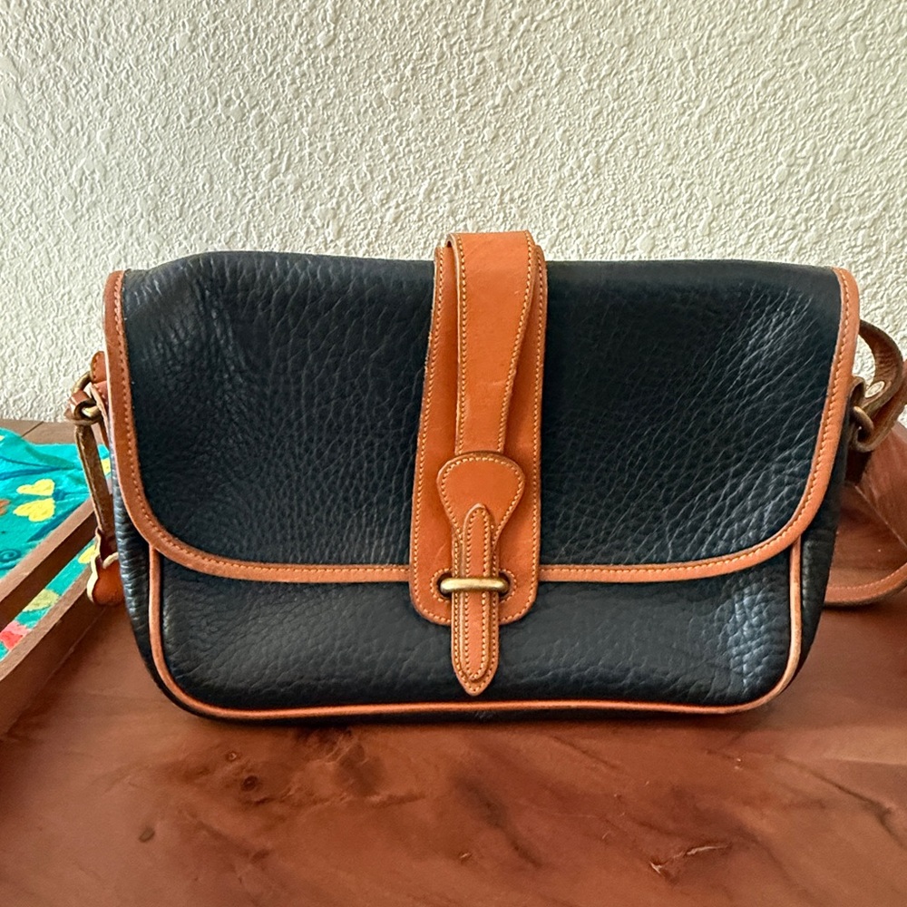 Dooney & Bourke Black and Brown Crossbody Bag